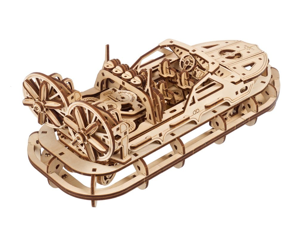 Ugears puzzle en bois 3D Aéroglisseur de Sauvetage