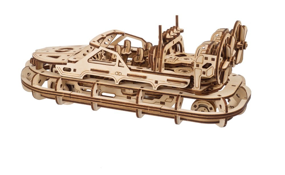 Ugears puzzle en bois 3D Aéroglisseur de Sauvetage