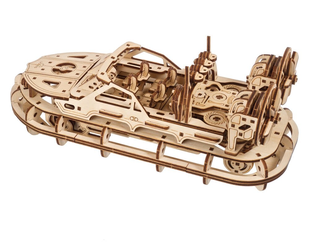 Ugears puzzle en bois 3D Aéroglisseur de Sauvetage