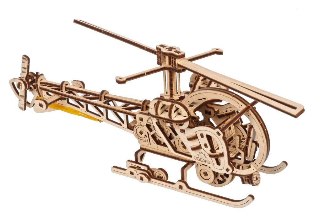 Ugears puzzle en bois 3D Mini-hélicoptère