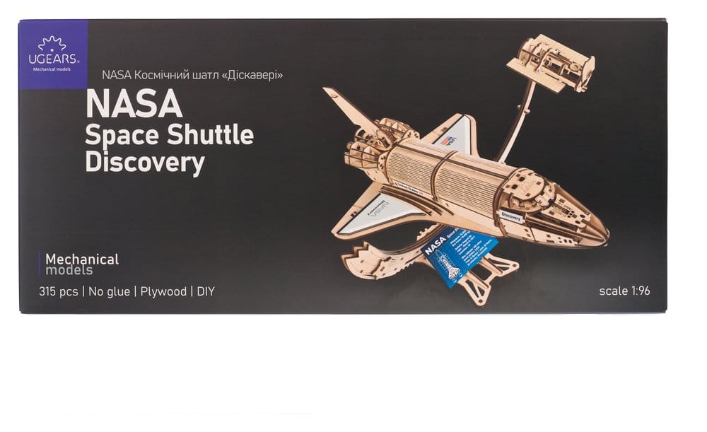 NASA maquette en bois Space Shuttle Discovery