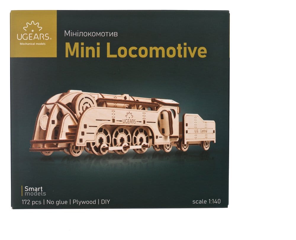 Ugears puzzle en bois 3D Mini-locomotive