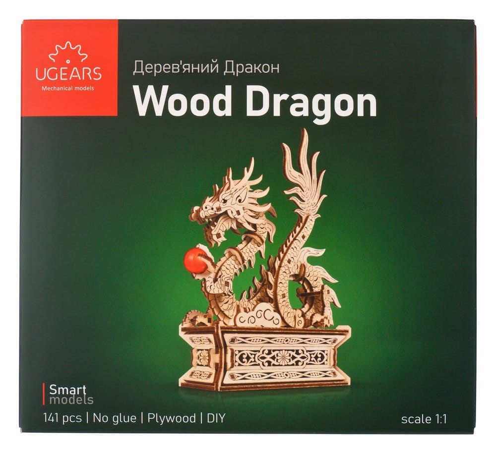 Ugears puzzle en bois 3D Dragon de bois