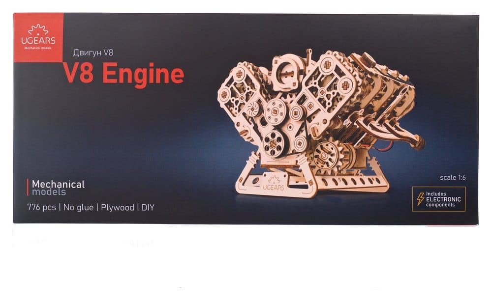 Ugears puzzle en bois 3D Moteur V8