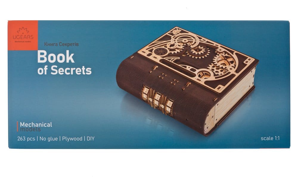 Ugears puzzle en bois 3D Livre des secrets