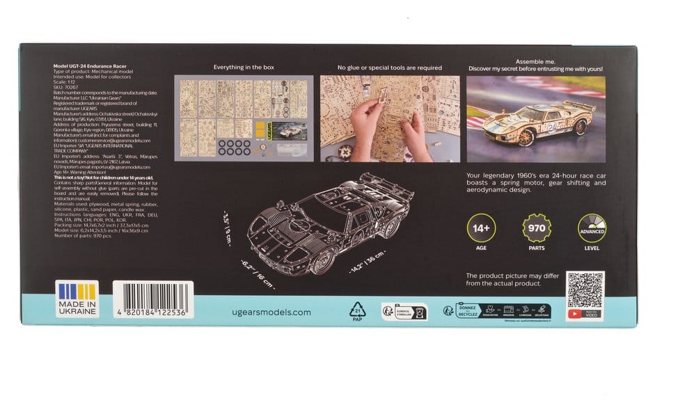 Ugears puzzle en bois 3D UGT-24 Endurance Racer