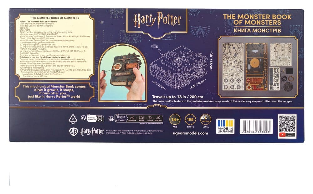 Harry Potter puzzle en bois 3D Le Monstrueux Livre des Monstres