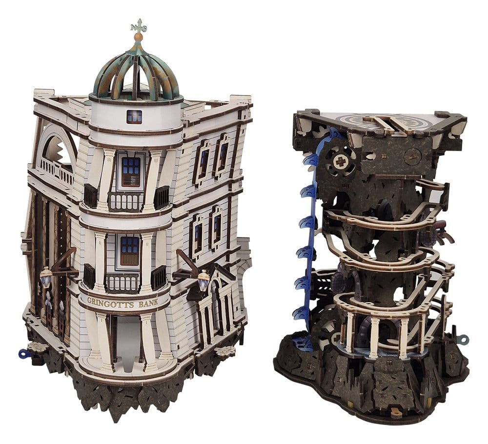 Harry Potter maquette en bois Piste à billes Banque Gringotts