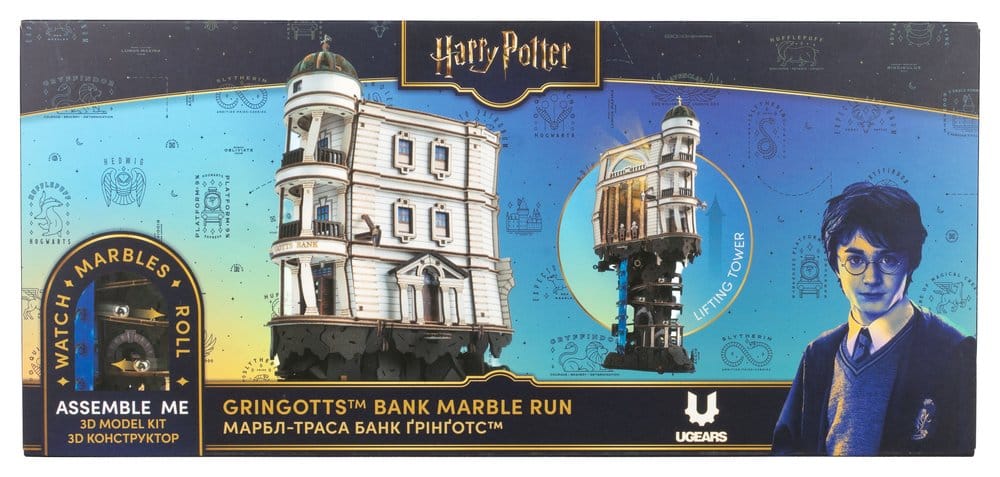 Harry Potter puzzle en bois 3D Piste à billes Banque Gringotts