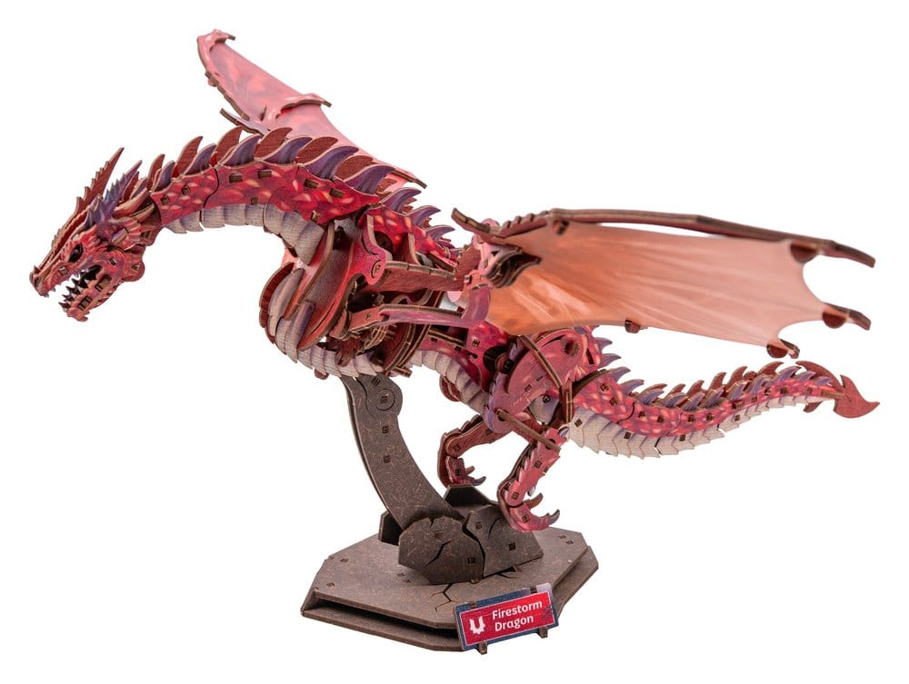 Ugears maquette en bois 3D Firestorm Dragon 43 cm