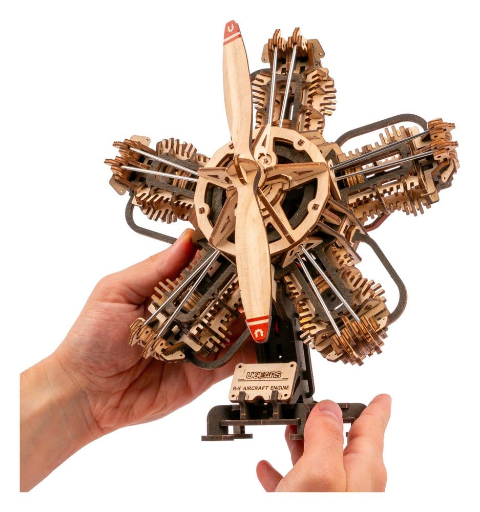 Ugears 3D maquette en bois R-5 Moteur d'avion 25 cm