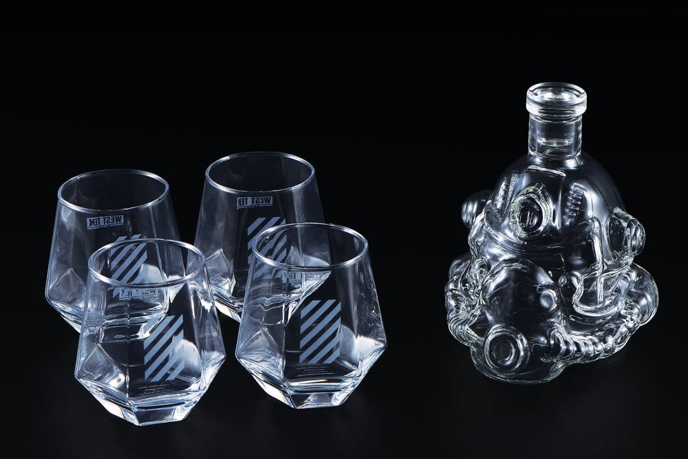 Fallout carafe avec 4 verres T-51