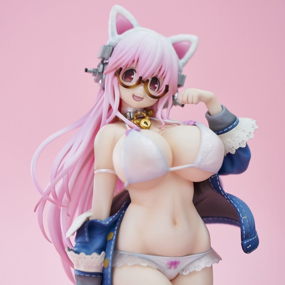 Super Sonico figurine PVC White Cat Ver. (Reissue) 27 cm