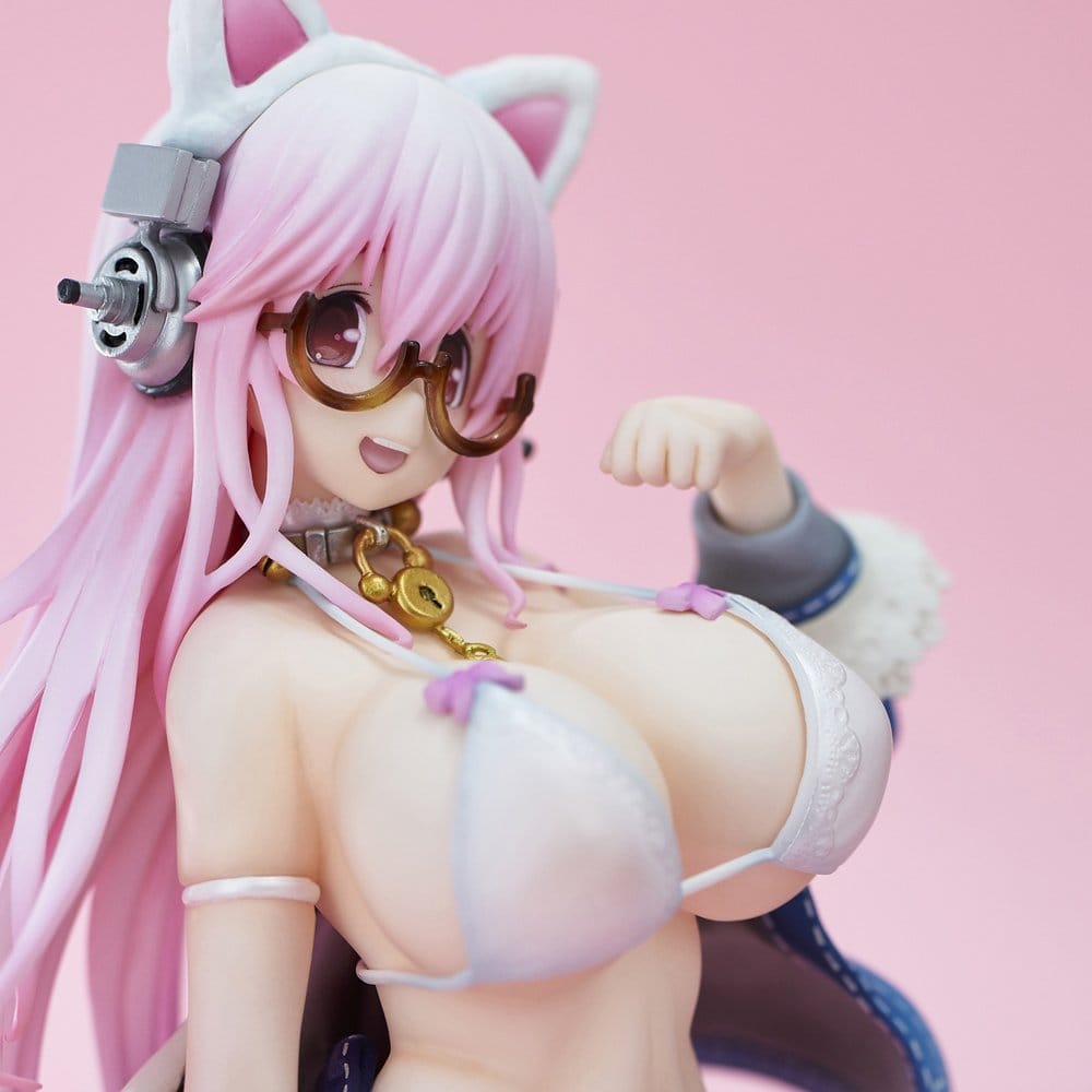 Super Sonico figurine PVC White Cat Ver. (Reissue) 27 cm