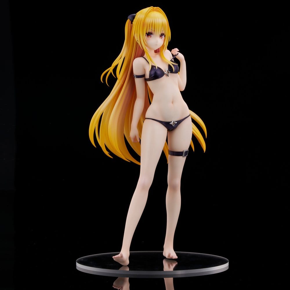 To Love Ru Darkness figurine PVC 1/4 Swimsuit Series Golden Darkness 39 cm