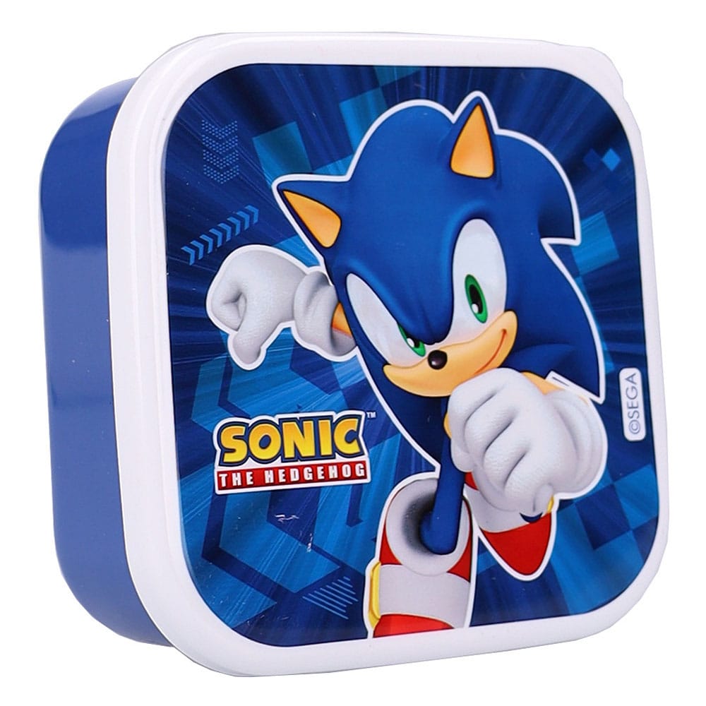 Sonic the Hedgehog pack 3 boîtes à goûter Sonic Fresh Bites