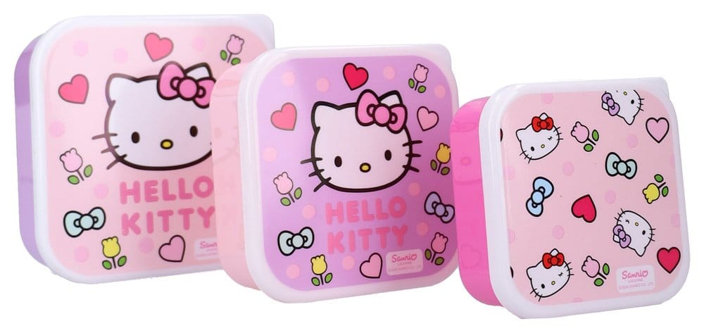 Hello Kitty Boîte à Goûter Set Fresh Bites 12 cm