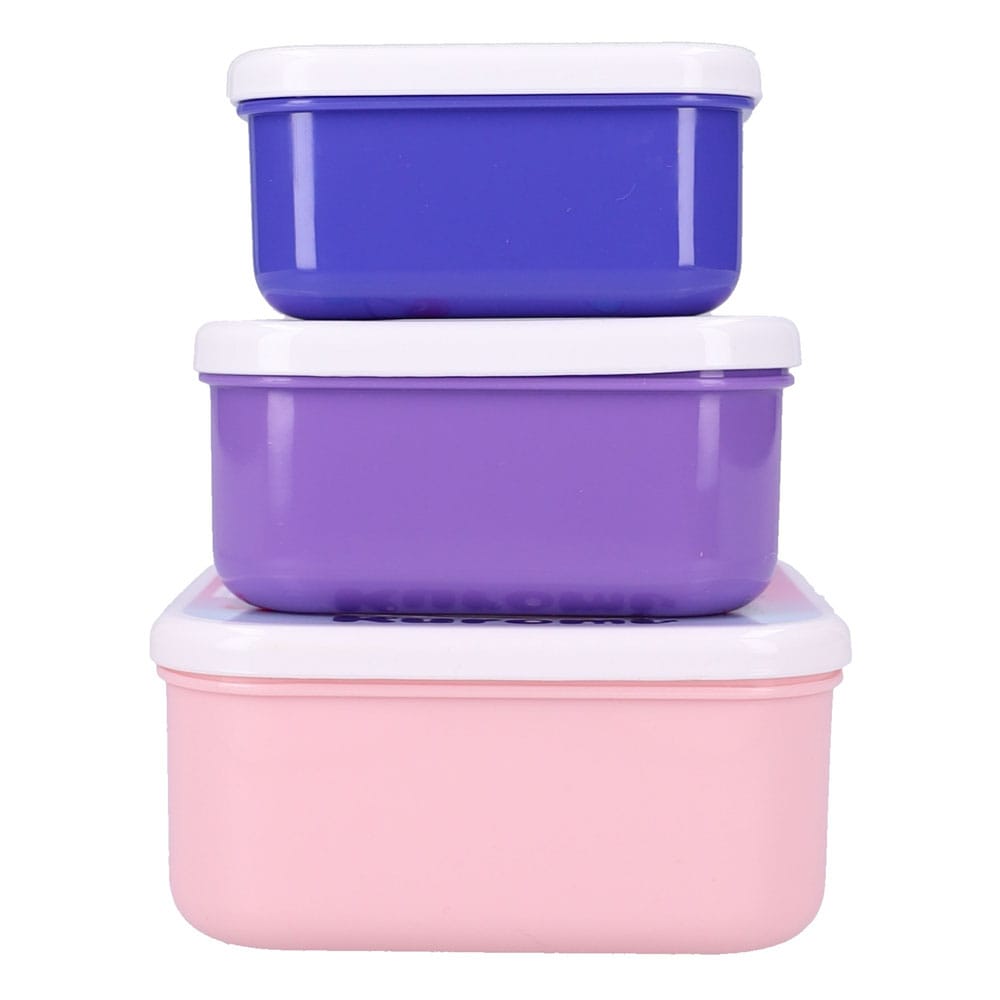 Sanrio pack 3 boîtes à goûter Kuromi Fresh Bites