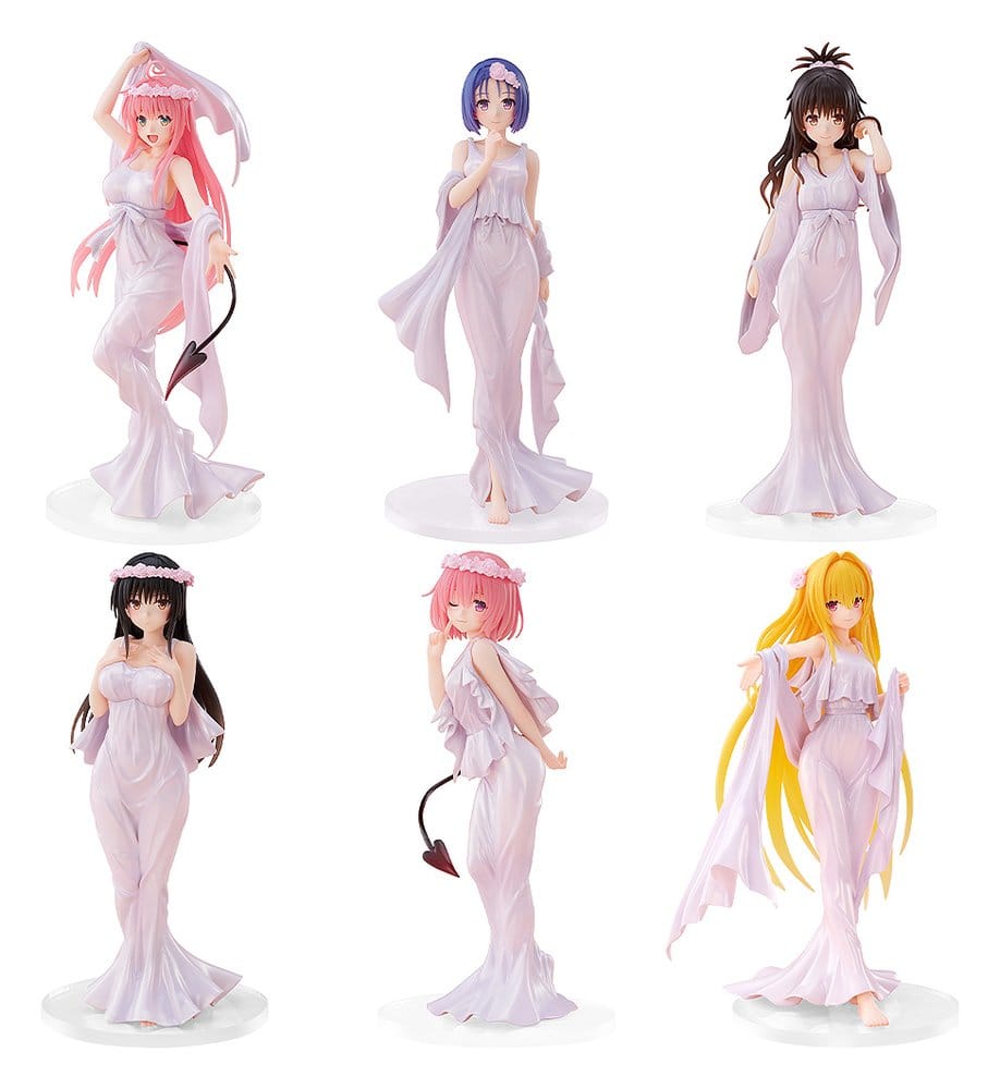 To Love-Ru Darkness figurine Set CHILLfigg 15th: Goddess Dress Ver. 16 cm Collection Blind Box (6)