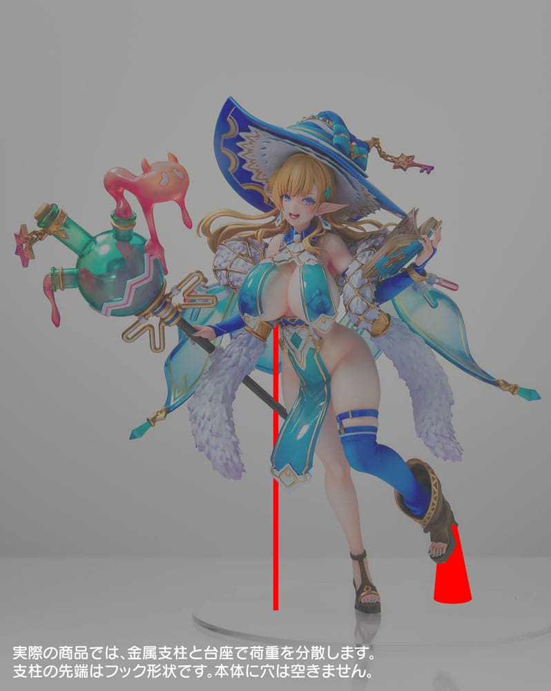 Original Character statuette PVC Elf Village Series 1/6 15th Villager Milklinde Antenna 25 cm