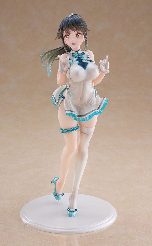 Avian Romance Pink Label 5 statuette PVC 1/6 Ponytail Girl: Qipao 29 cm