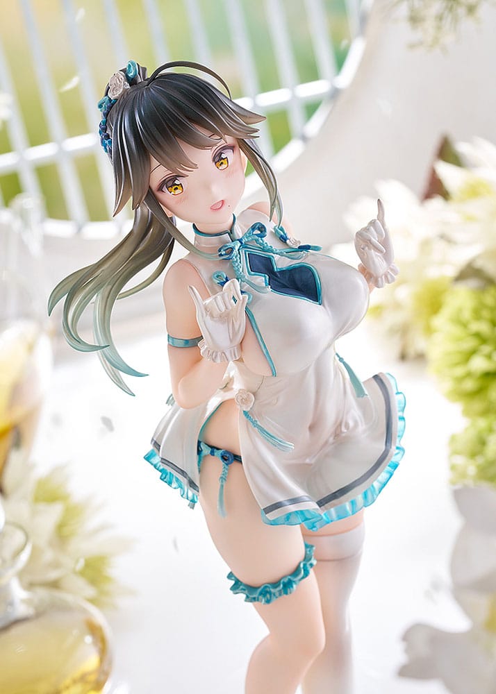 Avian Romance Pink Label 5 statuette PVC 1/6 Ponytail Girl: Qipao 29 cm