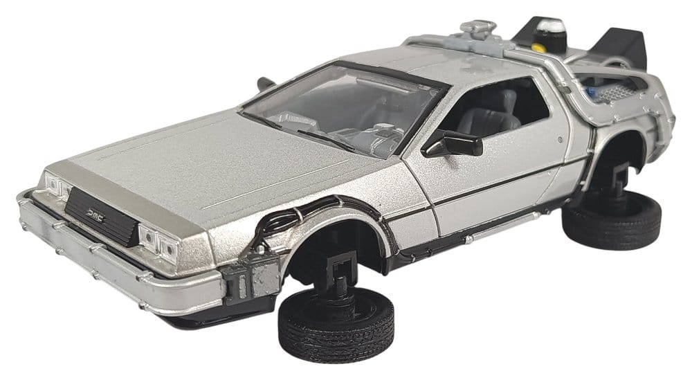 Retour vers le Futur II DeLorean LK Coupe 1981 1/24 métal Fly Wheel 18 cm