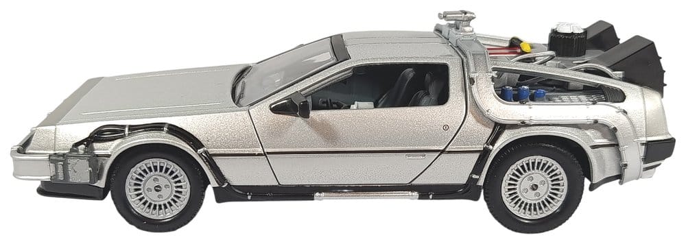 Retour vers le Futur II DeLorean LK Coupe 1981 1/24 métal Fly Wheel 18 cm