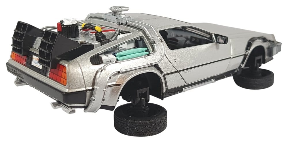 Retour vers le Futur II DeLorean LK Coupe 1981 1/24 métal Fly Wheel 18 cm