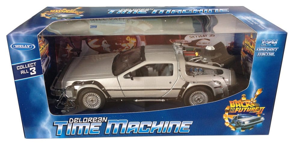 Retour vers le Futur II DeLorean LK Coupe 1981 1/24 métal 18 cm