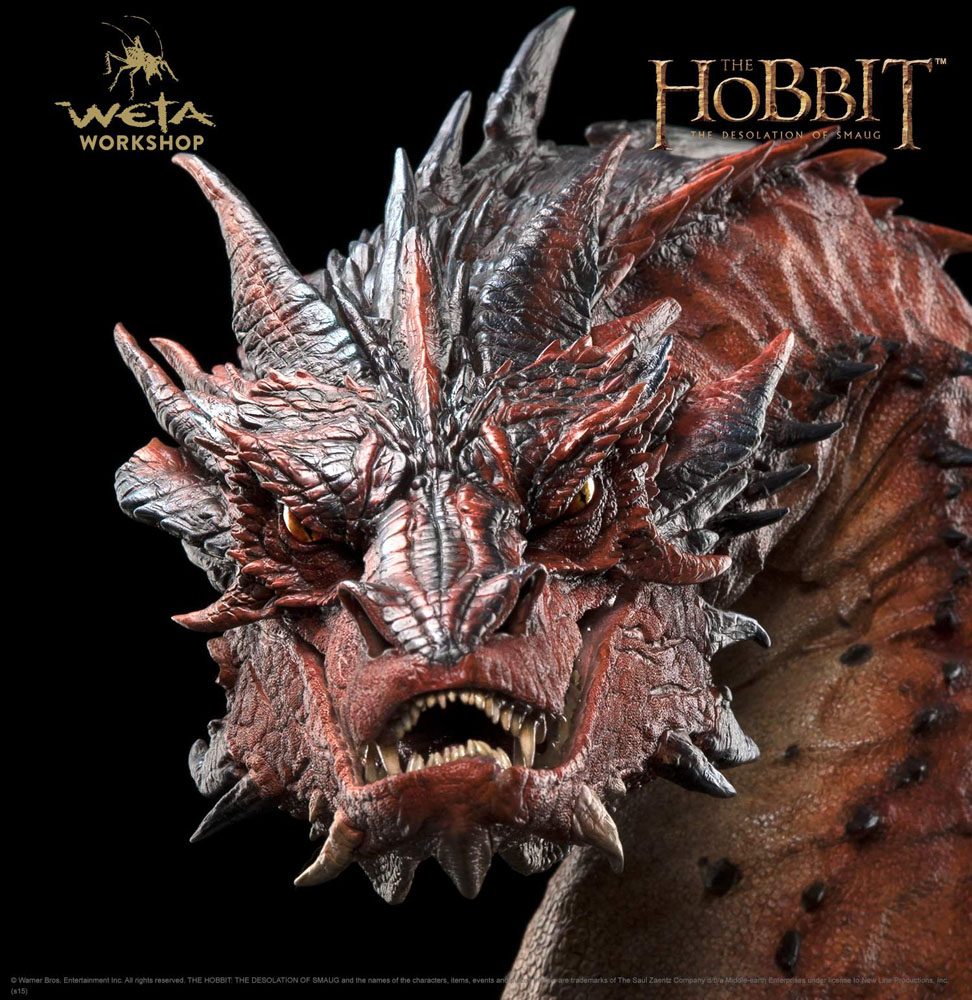 Le Hobbit La Désolation de Smaug buste Smaug 36 cm