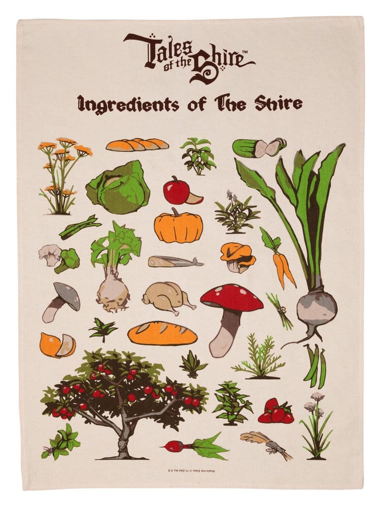Le Seigneur des Anneaux torchons Ingredients of The Shire (Tales of the Shire (2025)) 69 cm
