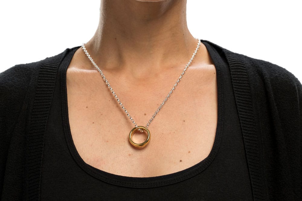 Le Seigneur des Anneaux bague tungstène Anneau Unique (plaqué or) Taille 11