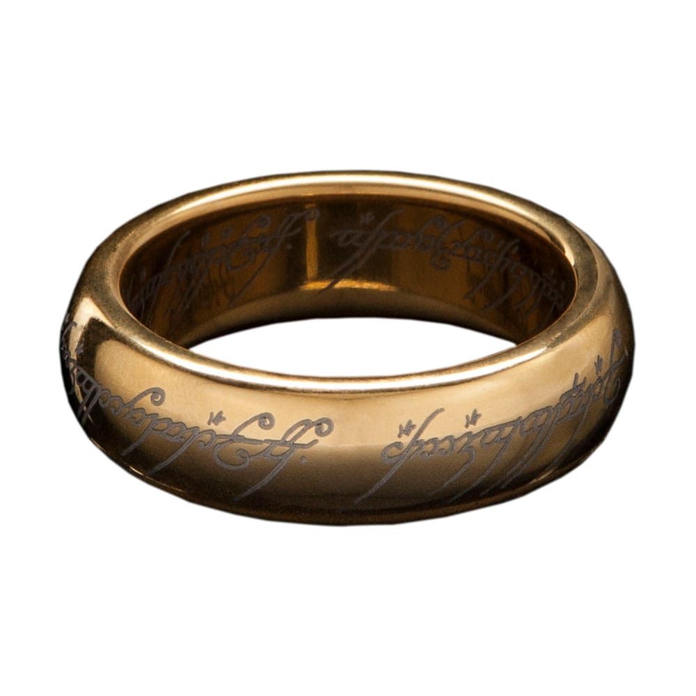 Le Seigneur des Anneaux bague tungstène Anneau Unique (plaqué or) Taille 13