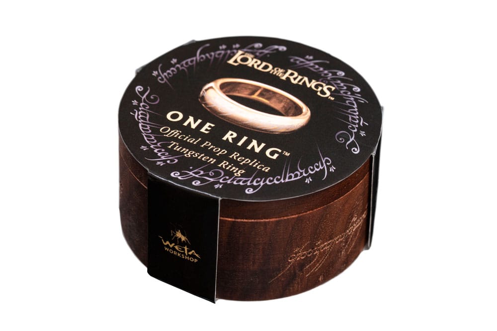 Le Seigneur des Anneaux bague tungstène Anneau Unique (plaqué or) Taille 13