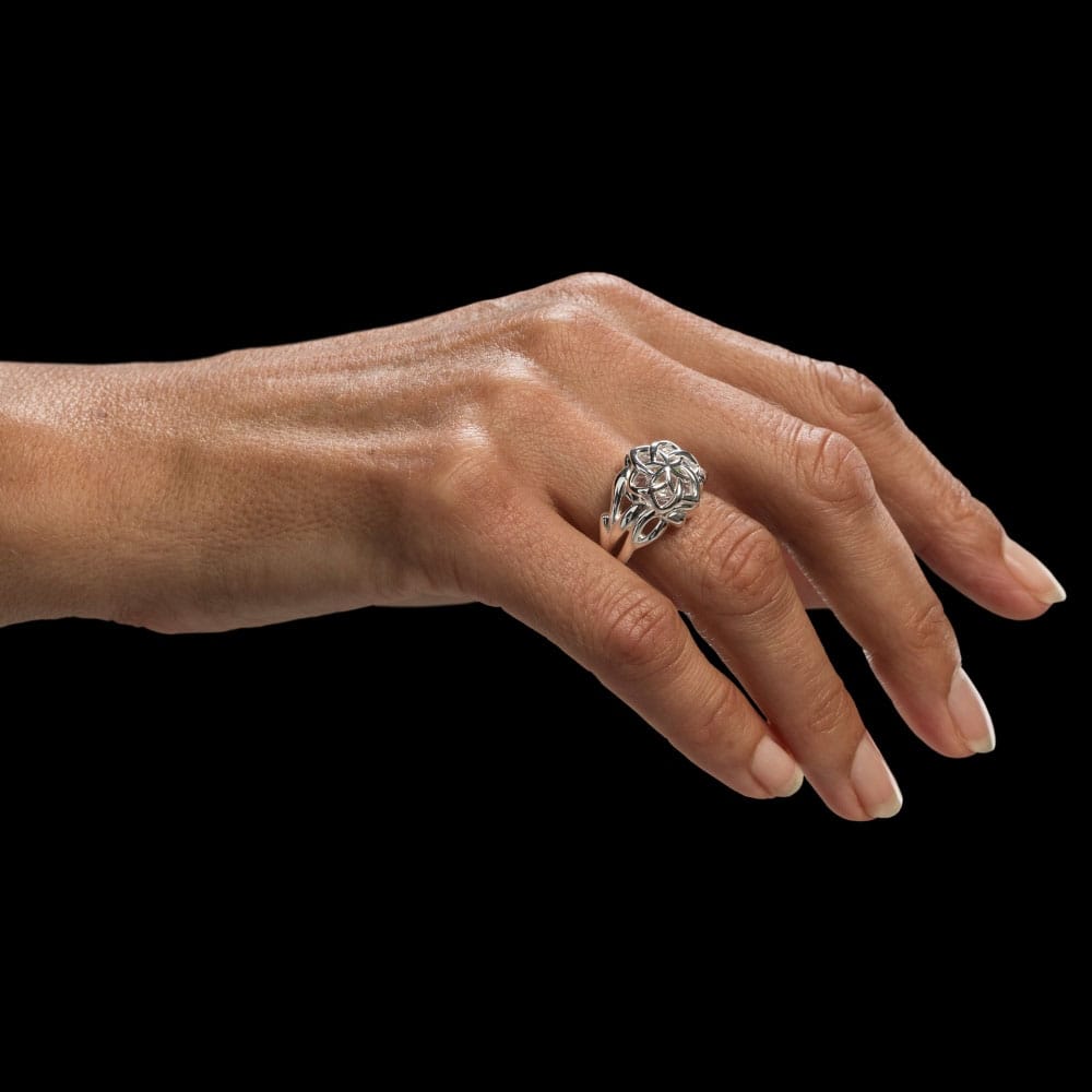 Le Seigneur des Anneaux bague de Galadriel Nenya (argent sterling) Taille 9.75