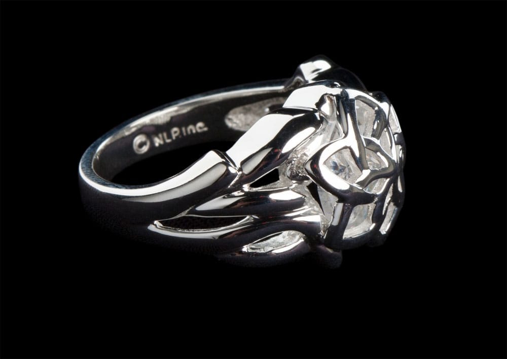 Le Seigneur des Anneaux bague de Galadriel Nenya (argent sterling) Taille 9.75