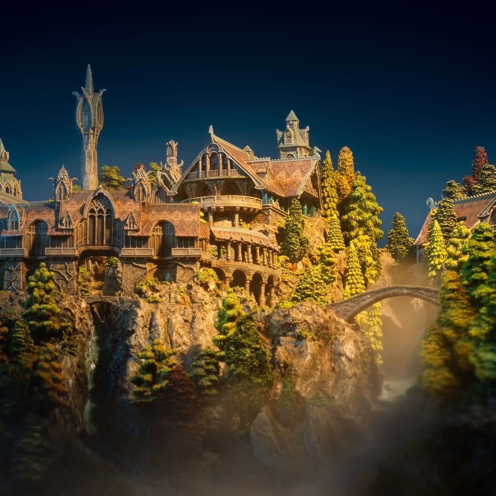 Le Seigneur des Anneaux Environnement Miniature Rivendell 28 cm