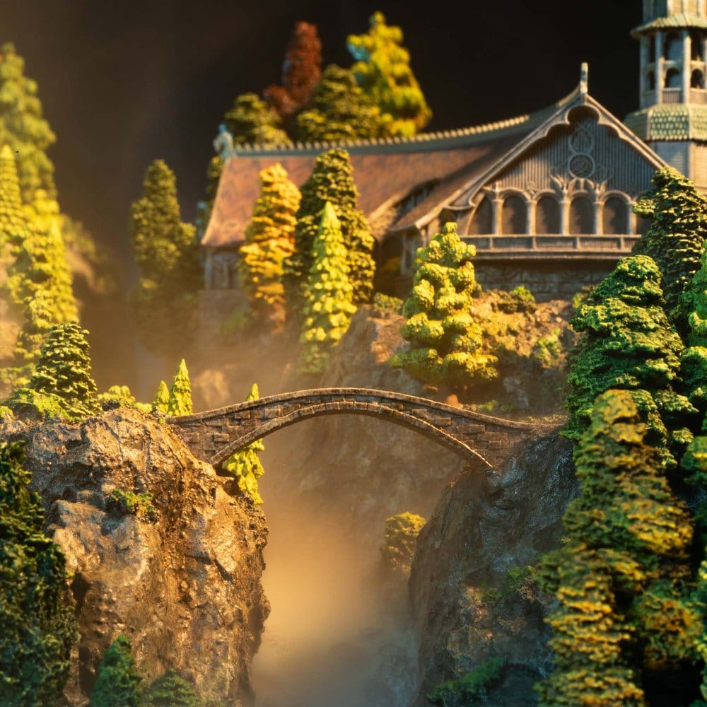 Le Seigneur des Anneaux Environnement Miniature Rivendell 28 cm
