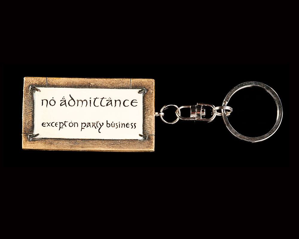 Le Seigneur des Anneaux porte-clés No Admittance 6 cm