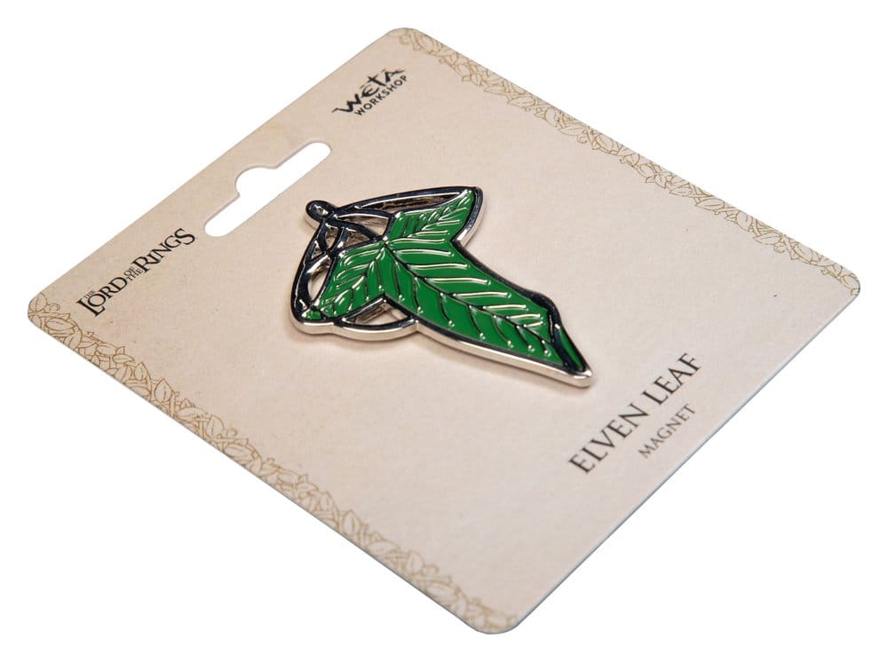Le Seigneur des Anneaux aimant Elven Leaf (Enamel) 4 cm