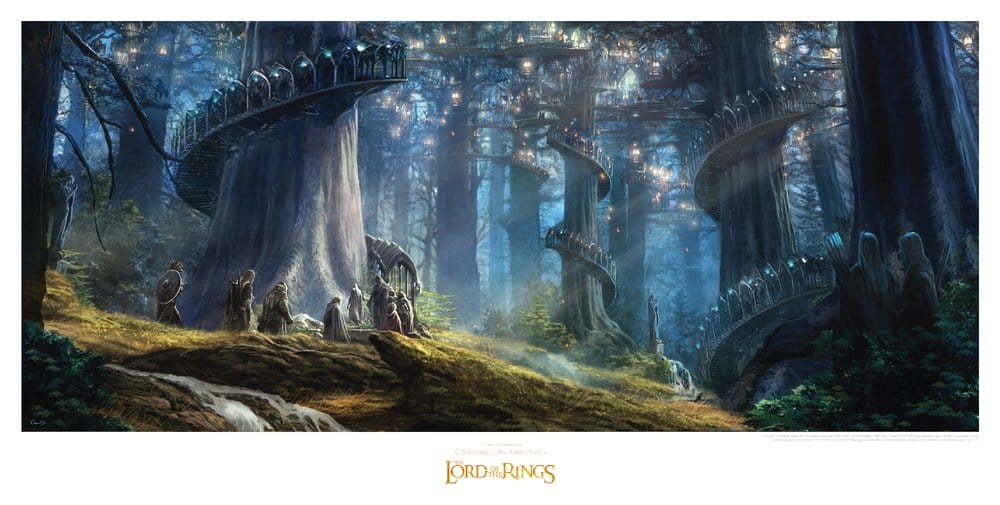 Le Seigneur des Anneaux impression Art Print Lothlorien 59 x 30 cm