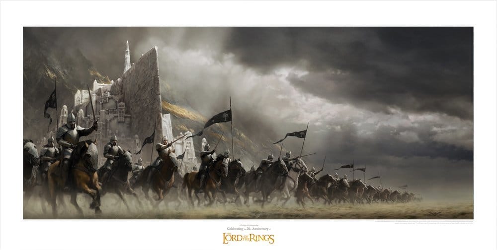 Le Seigneur des Anneaux impression Art Print Faramir's Charge 59 x 30 cm