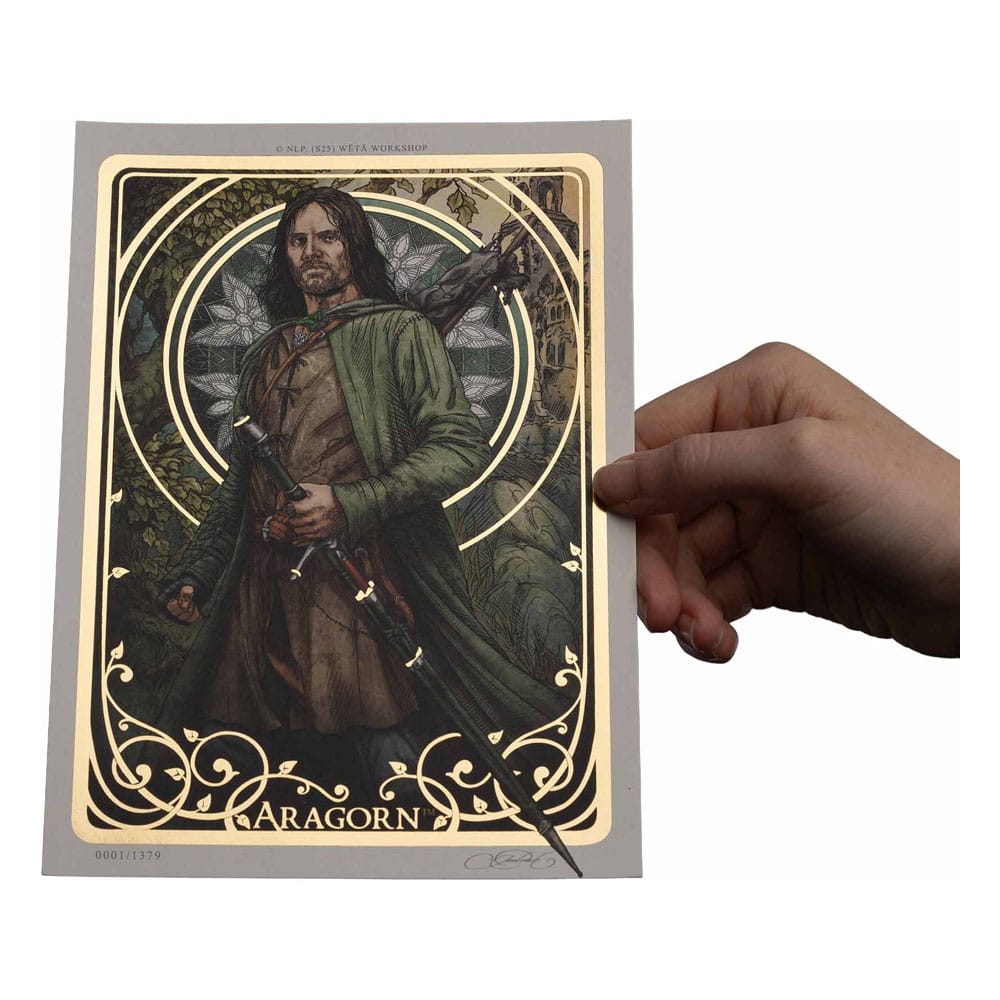 Le Seigneur des Anneaux impression Art Print Aragorn Art Card 14 x 21 cm Limited Edition