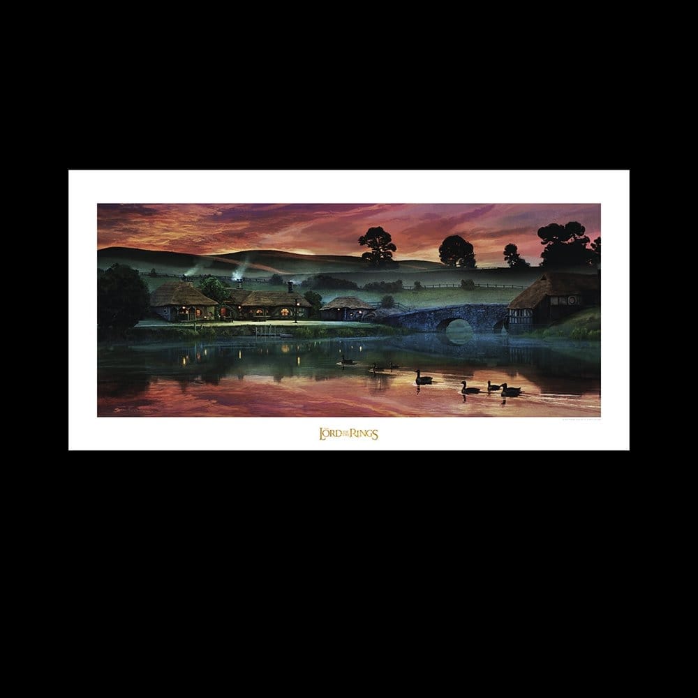 Le Seigneur des Anneaux impression Art Print Return to the Green Dragon Inn 59 x 42 cm