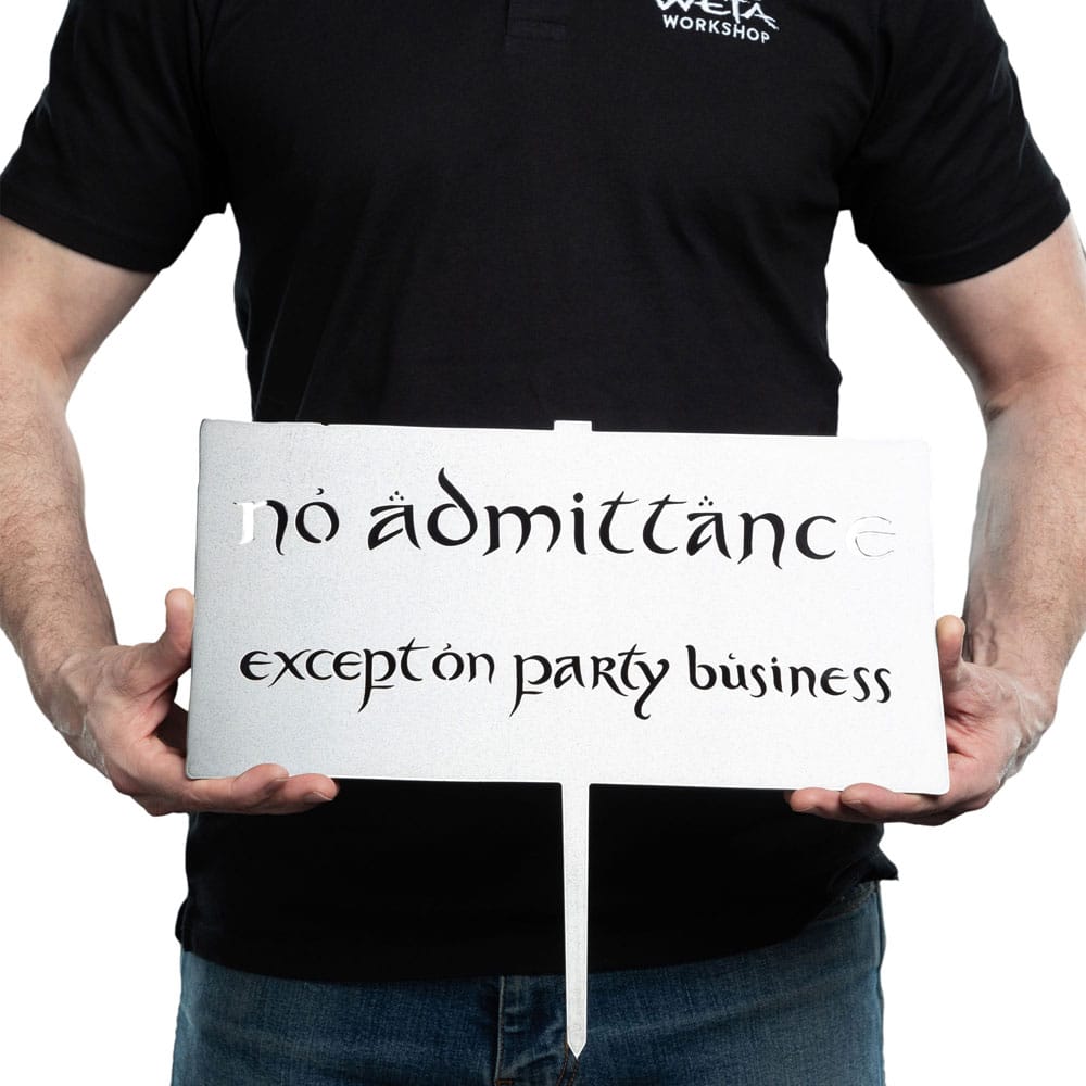 Le Seigneur des Anneaux Metalbird No Admittance Sign 32 cm