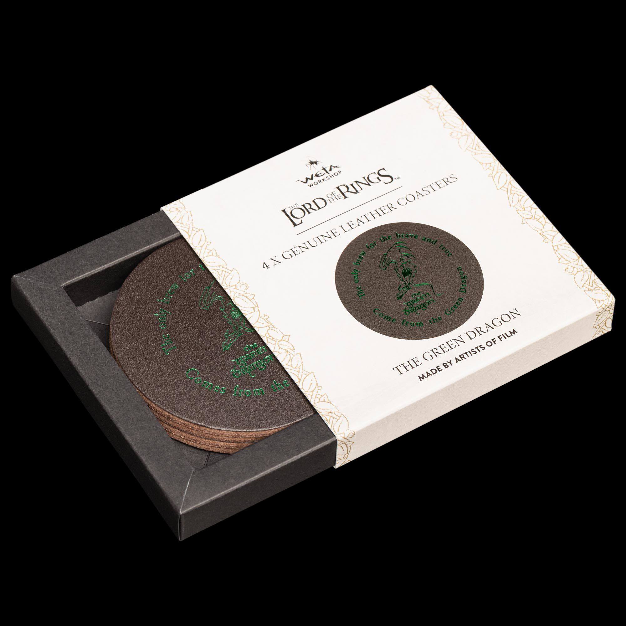 Le Seigneur des Anneaux pack 4 sous-verres The Green Dragon