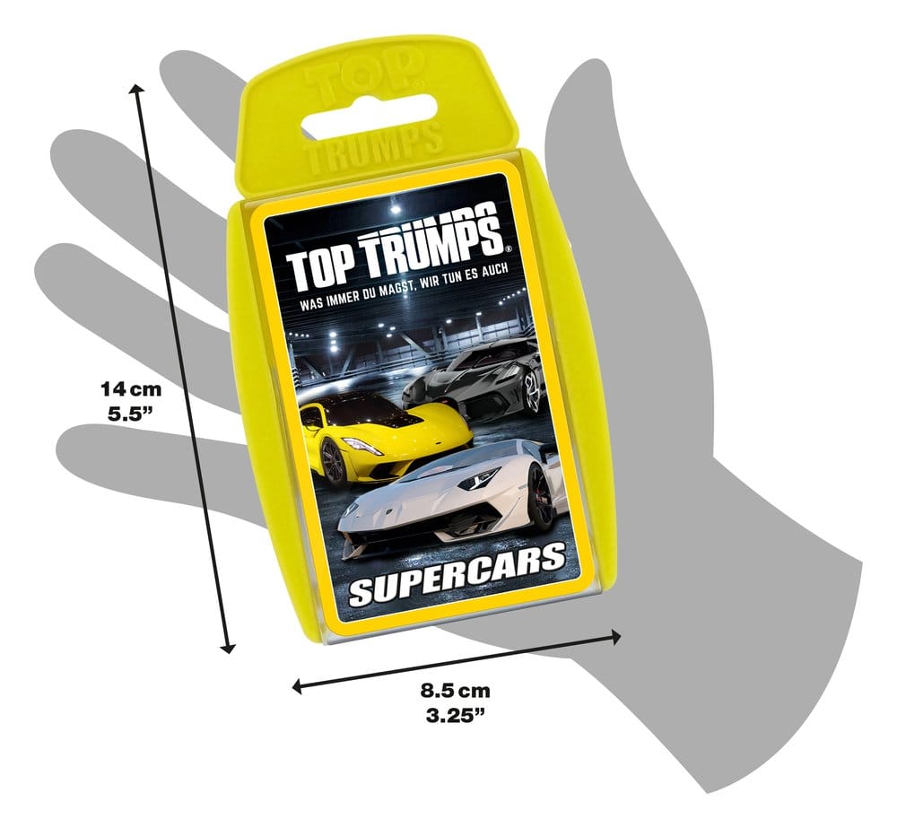 Super Cars jeu de cartes Top Trumps *ALLEMAND*