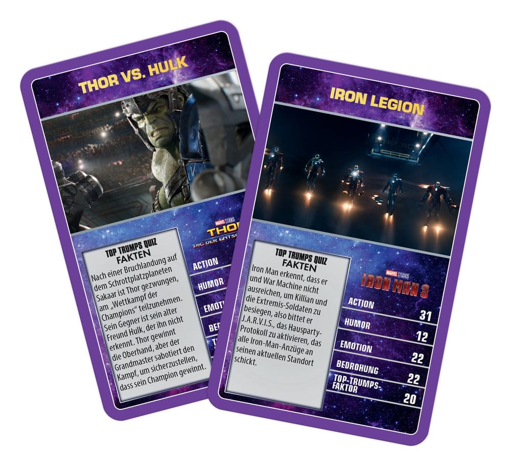 Marvel jeu de cartes Top Trumps Collectables *ALLEMAND*