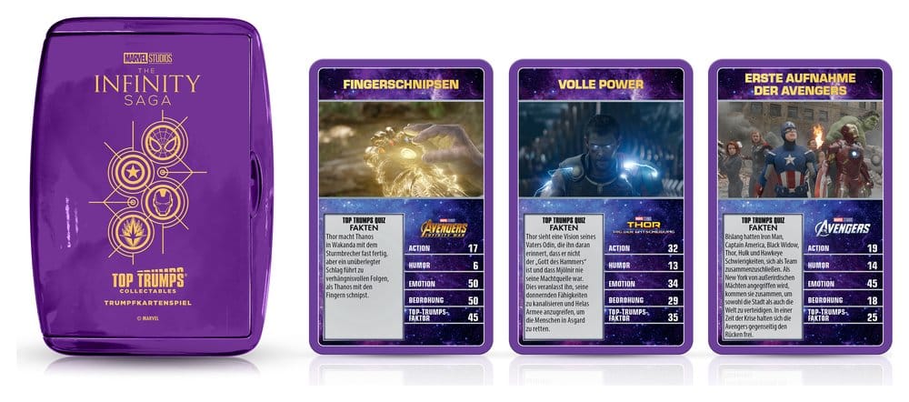Marvel jeu de cartes Top Trumps Collectables *ALLEMAND*